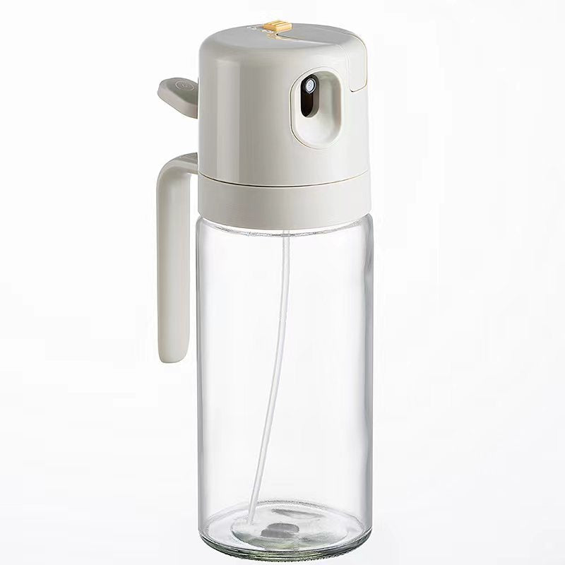 2 In 1 Oil Dispenser With Silicon Brush BBQ Oil Spray Glass Bottle